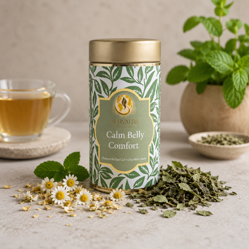 Calm Belly Comfort Herbal Tea by Suryatra | 100g