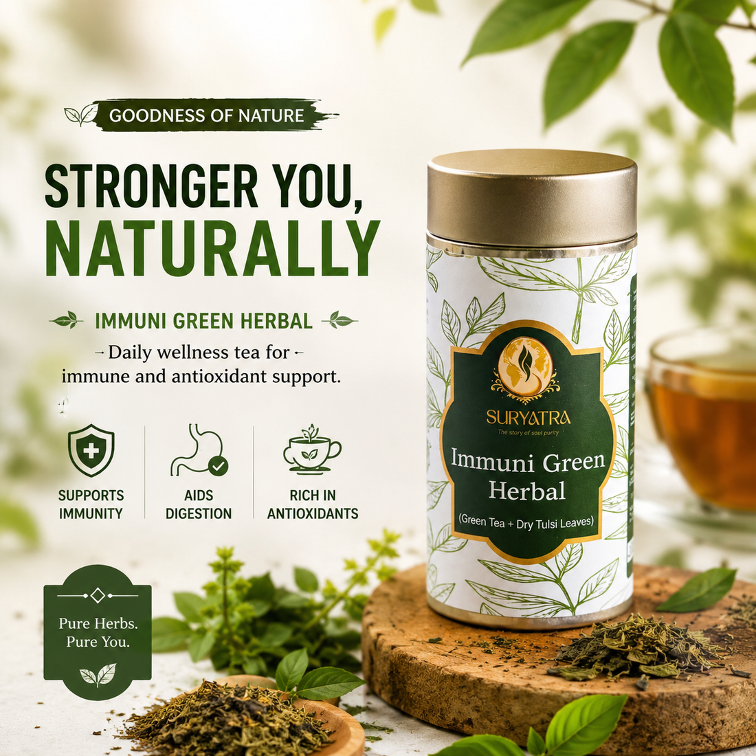 Immuni Green Herbal by Suryatra | 100g