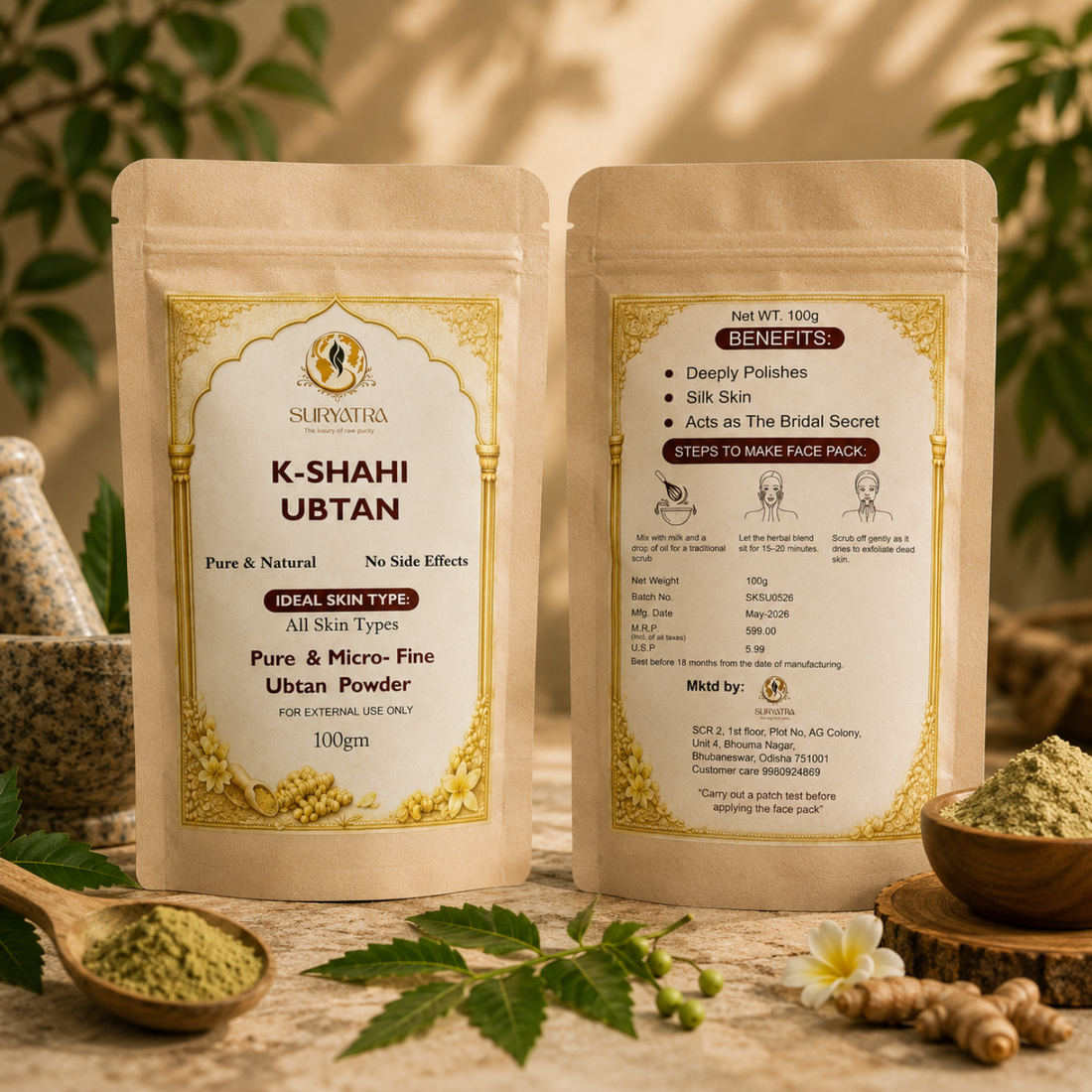 K-Shahi Ubtan Powder by Suryatra | 100g