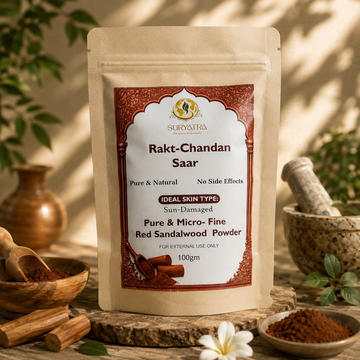 Rakt-Chandan Saar Red Sandalwood Powder by Suryatra | 100g