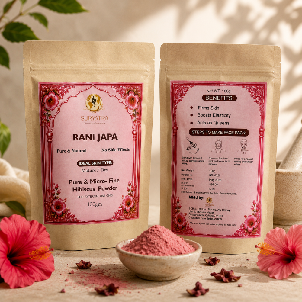 Rani Japa Hibiscus Powder by Suryatra | 100g