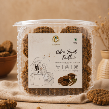 Osteo-Jewel Earth by Suryatra, 160g | No Palm Oil | High Fibre | Oat-Based Nutrition | With Nuts & Seeds | Anytime Snack