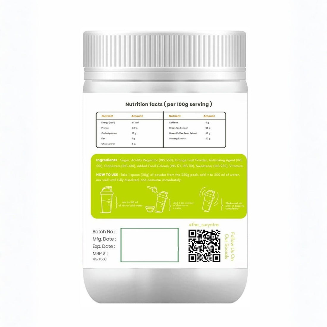 Lemon Slim Tea Antioxidant by Suryatra